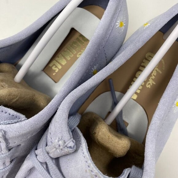 Clarks Wallabee Embroidered Slip-On Shoes Size 10 Cloud Grey Embroidery Suede - Picture 7 of 12